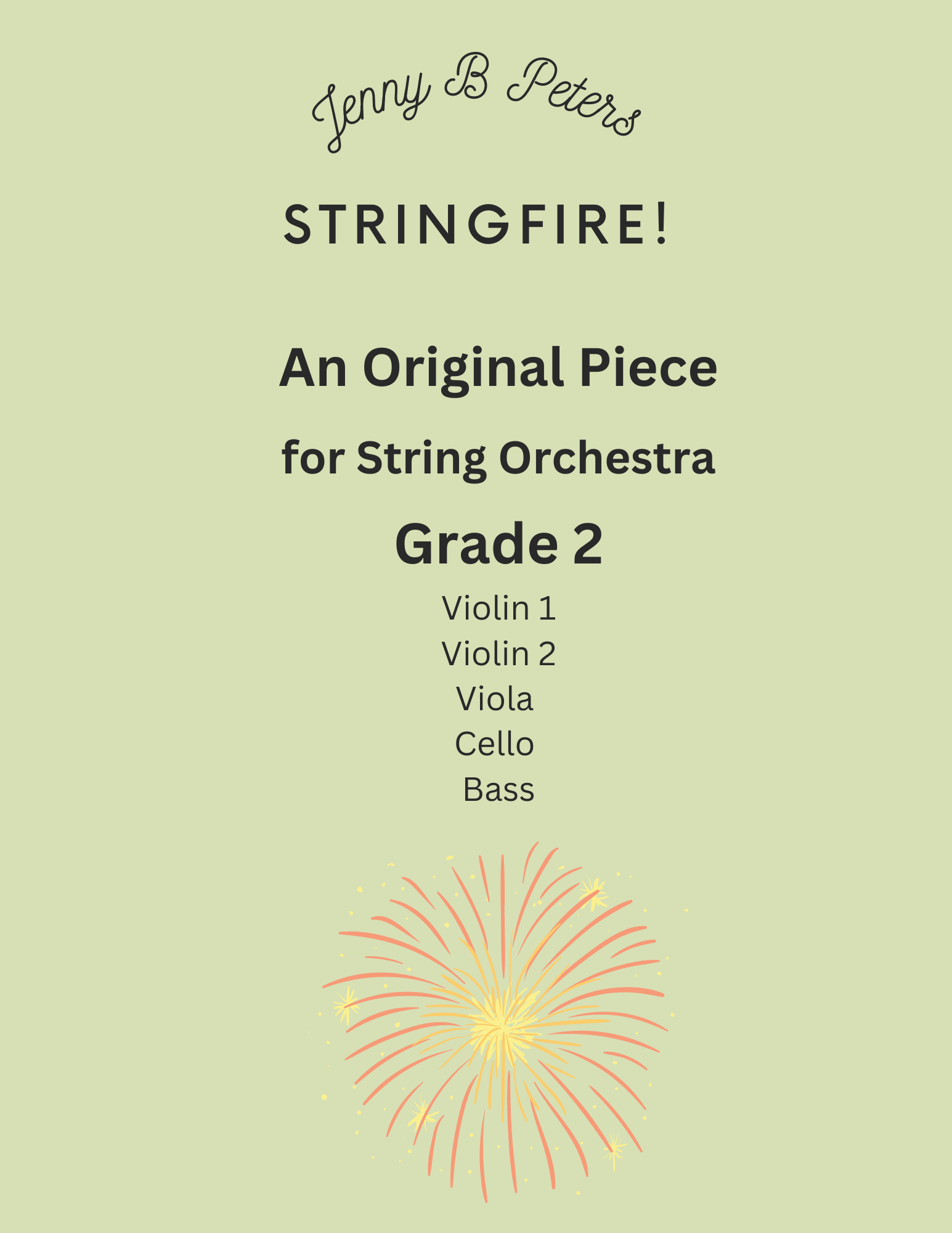 Cover for Stringfire! Orchestra Piece